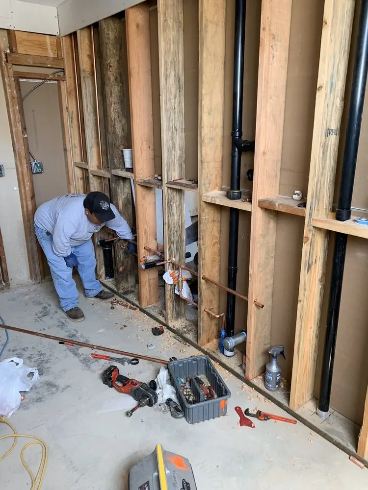 Commercial rough-in plumbing for Gas Line Repair in Plum